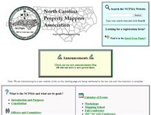 Tablet Screenshot of ncpropertymappers.org